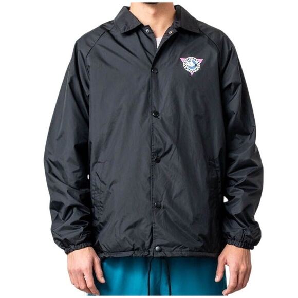 Vans x Disney Torrey 80s Mickey Mouse Jacket Adult Large Black Windbreaker New - Picture 2 of 7